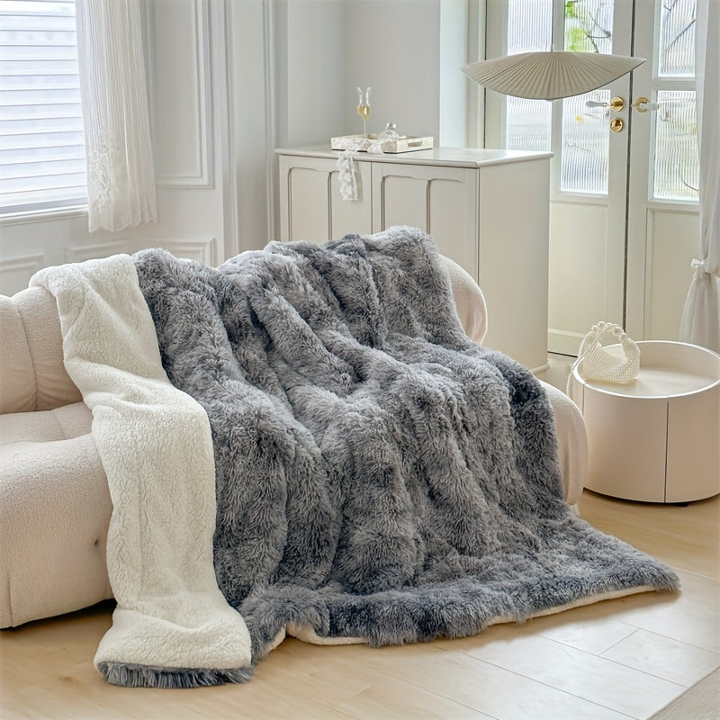 Maliben | Luxury Thick Lambskin Blanket For Warmth And Elegance