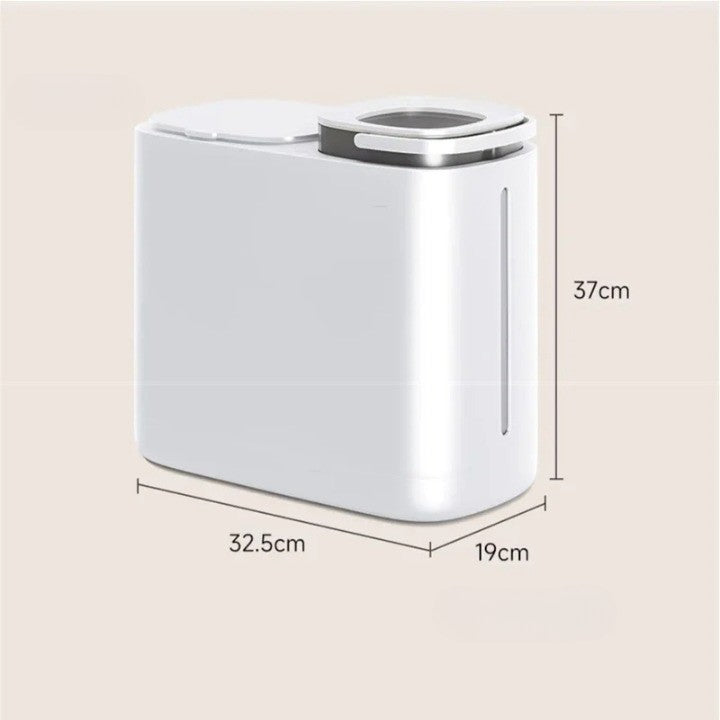 Maliben | Dual Compartment Dry Wet Section Efficient Modern Home Trash Can