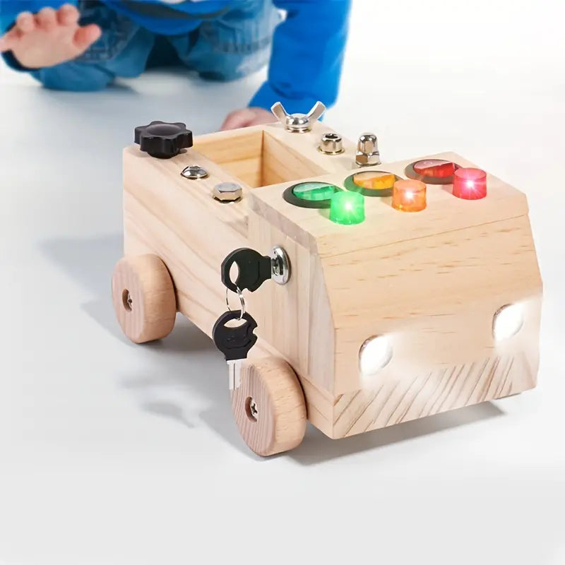 Maliben | Montessori Busy Board - Learn And Play With Leds