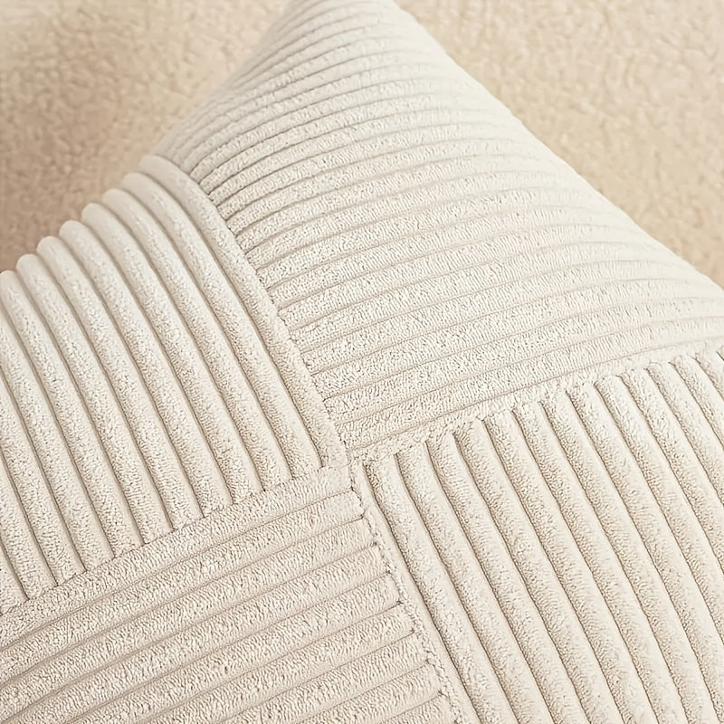 Maliben | Nordliv Pillowcase Set | Boho Style | Soft Cord | 2 Pieces, 45×45 Cm, 50x50cm