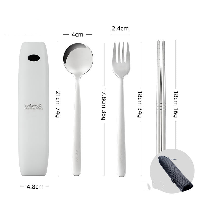 Maliben | Portable Cutlery Set With Uv Disinfection For Killing Bacteria