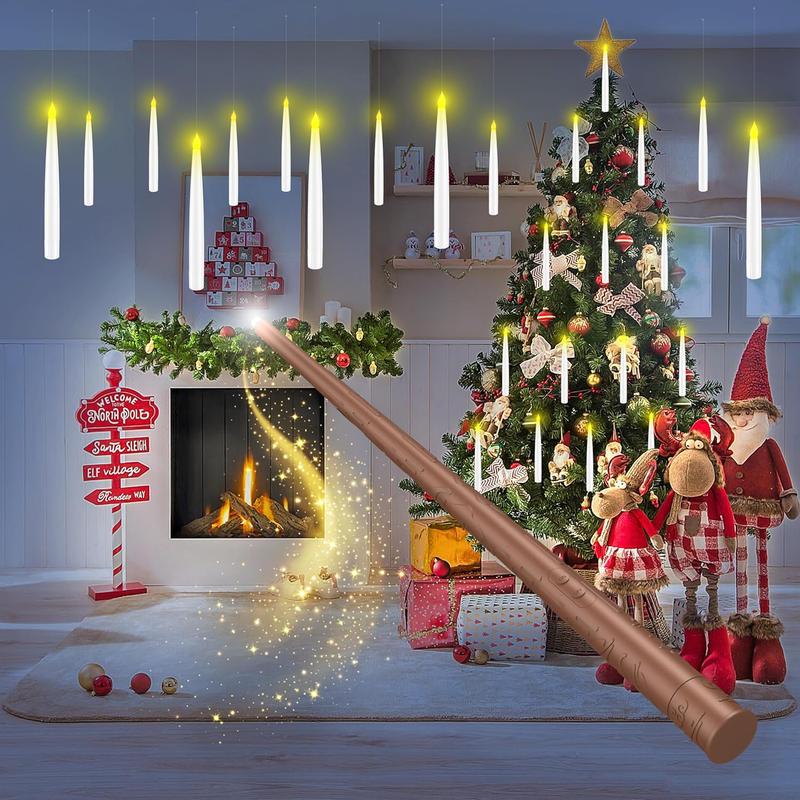 Maliben | Lumiglow Led Candle Set | Flameless Hanging Candles With Remote Control For Atmospheric Decoration