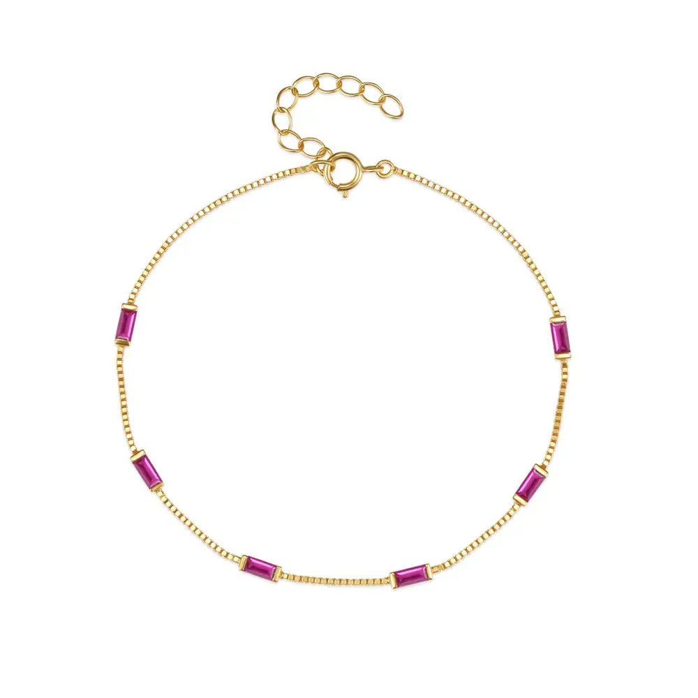 Maliben | Dainty Aurora Chain Bracelets
