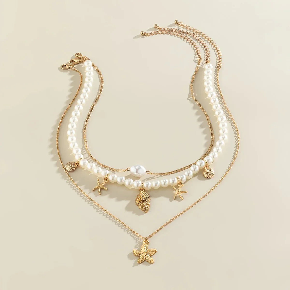 Maliben | Dainty Beach Adventure Necklace Stack