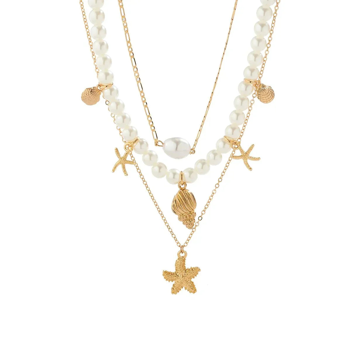 Maliben | Dainty Beach Adventure Necklace Stack