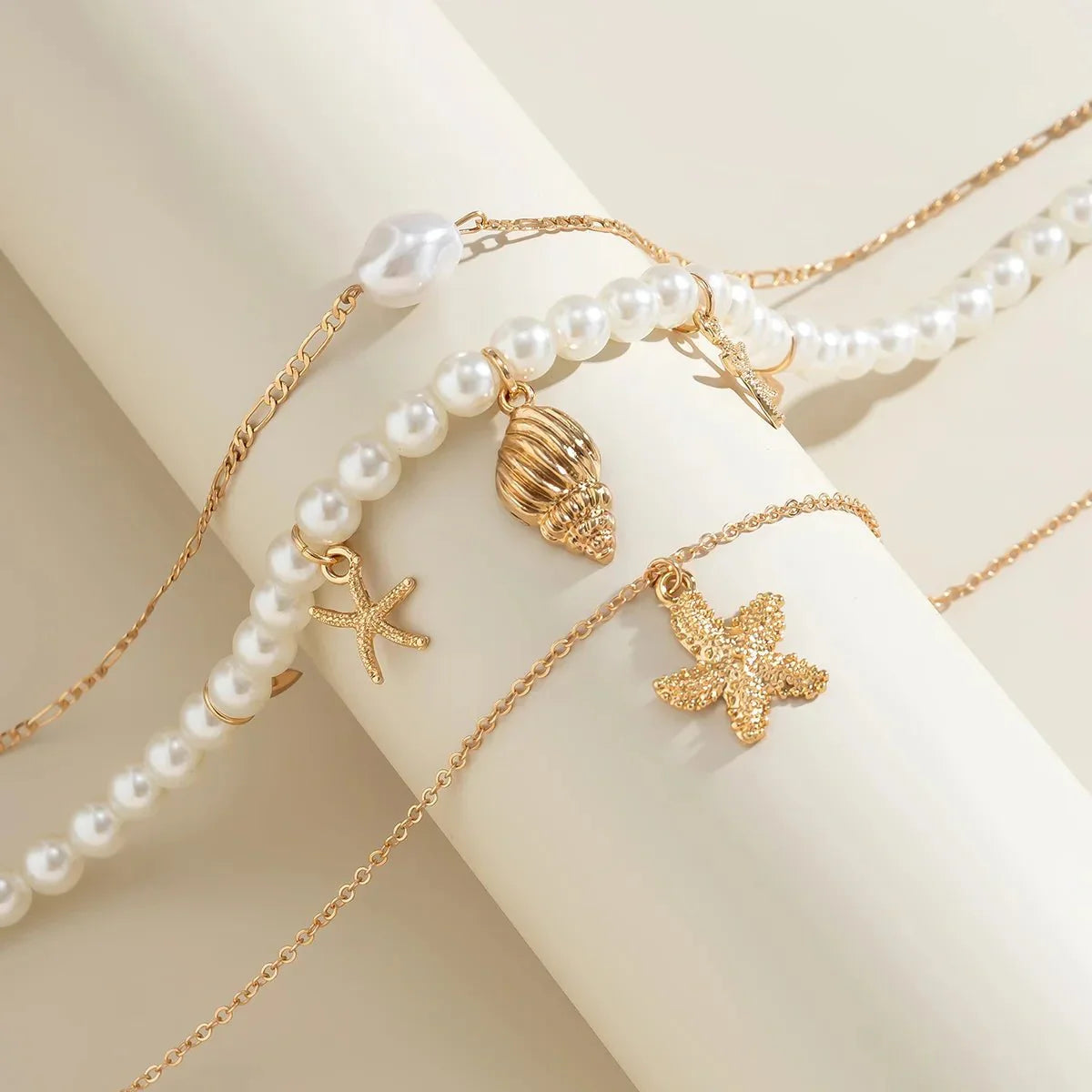 Maliben | Dainty Beach Adventure Necklace Stack