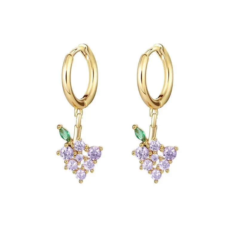 Maliben | Dainty Fruit Hoop & Stud Earrings