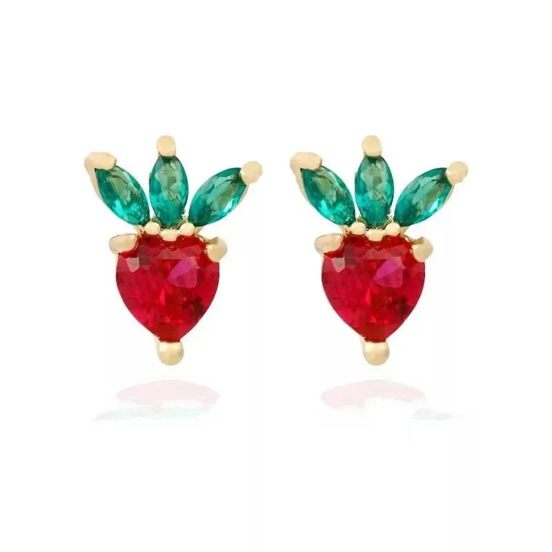 Maliben | Dainty Fruit Hoop & Stud Earrings