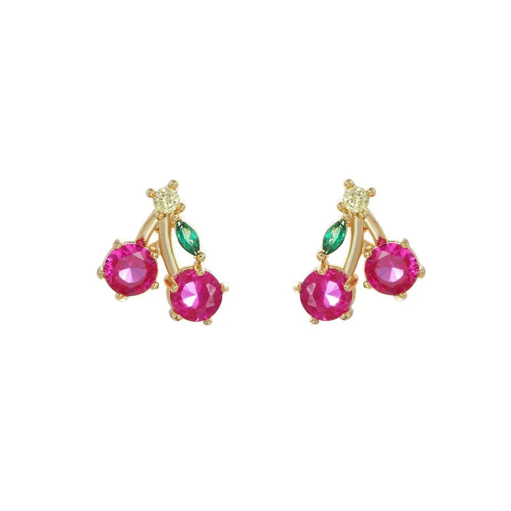 Maliben | Dainty Fruit Hoop & Stud Earrings