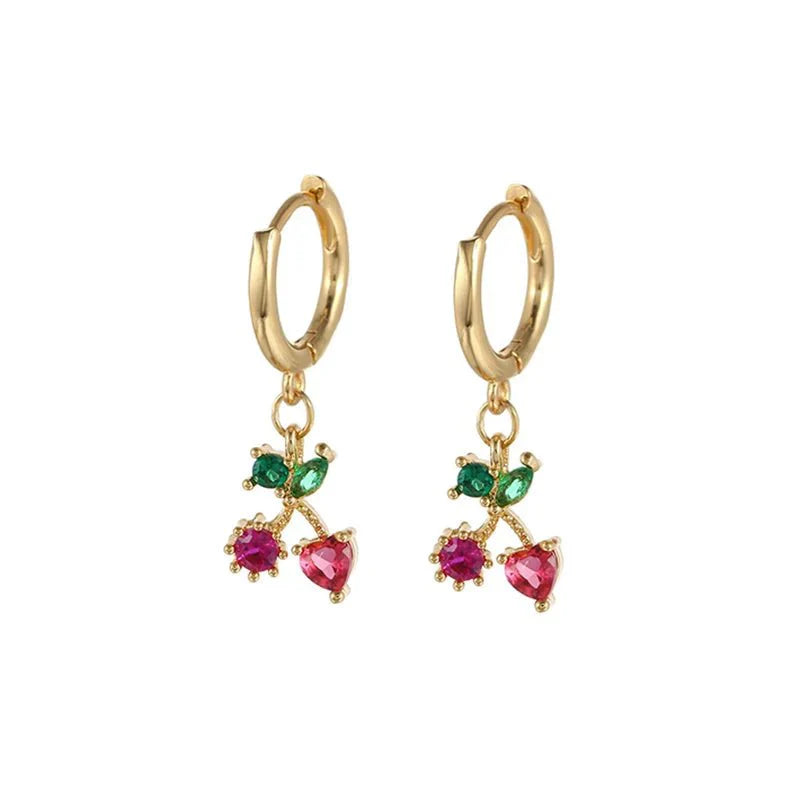 Maliben | Dainty Fruit Hoop & Stud Earrings