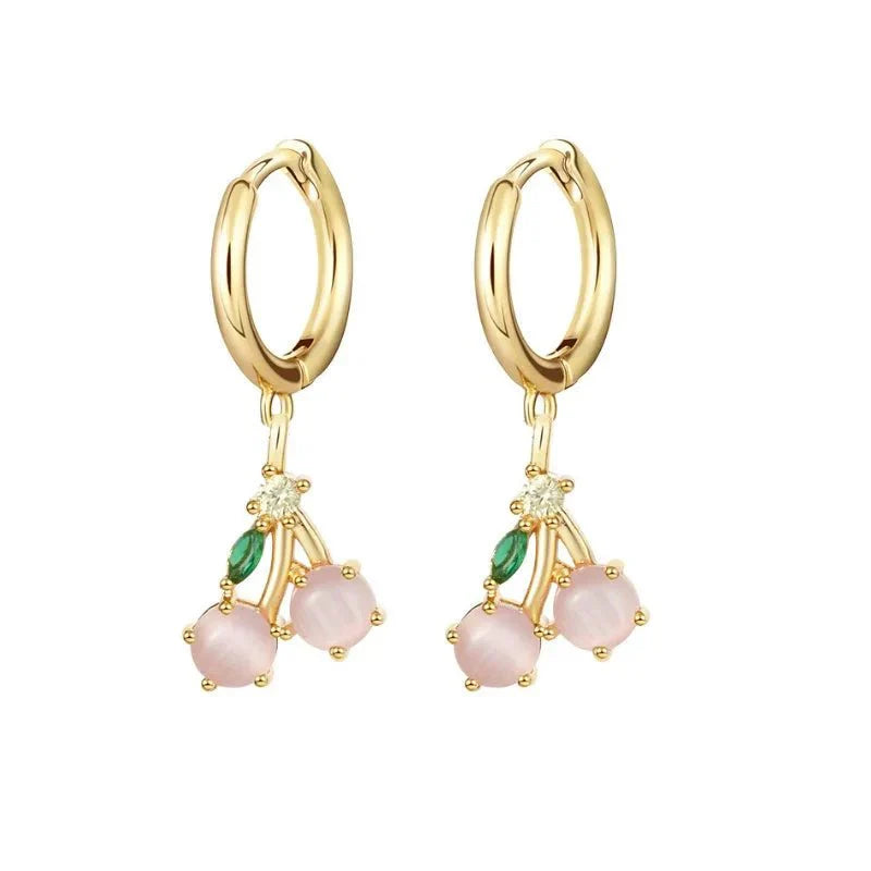 Maliben | Dainty Fruit Hoop & Stud Earrings