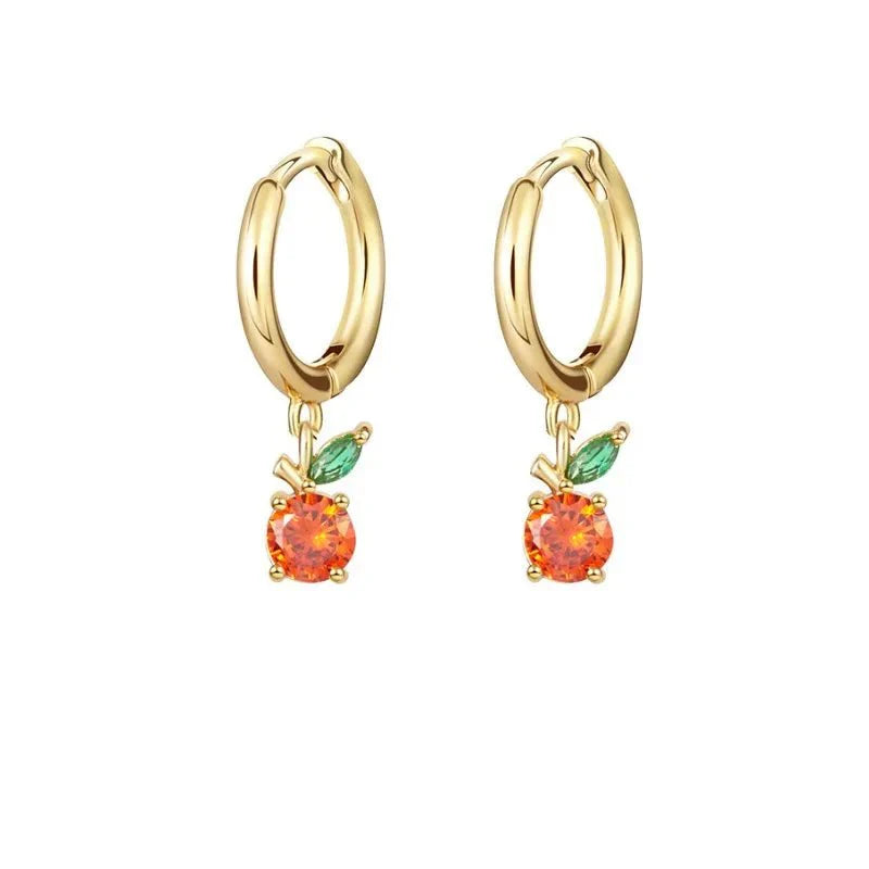 Maliben | Dainty Fruit Hoop & Stud Earrings