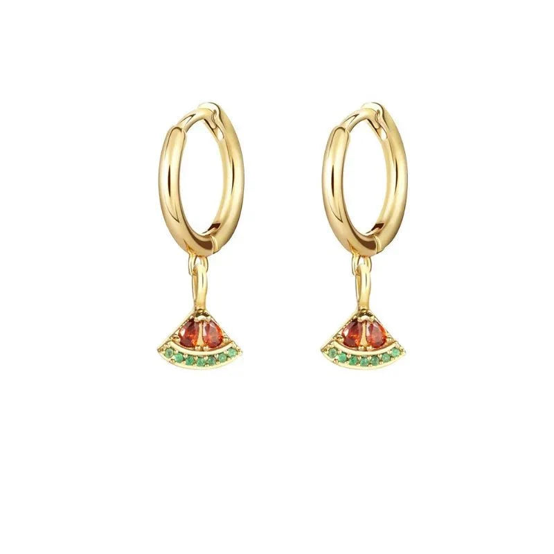 Maliben | Dainty Fruit Hoop & Stud Earrings