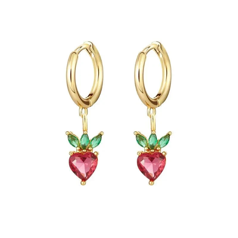Maliben | Dainty Fruit Hoop & Stud Earrings