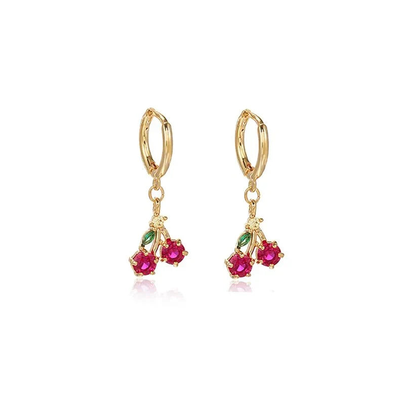 Maliben | Dainty Fruit Hoop & Stud Earrings