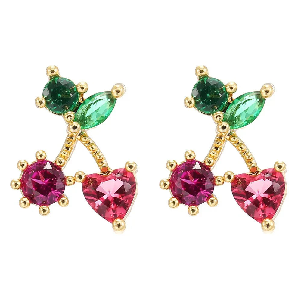Maliben | Dainty Fruit Hoop & Stud Earrings