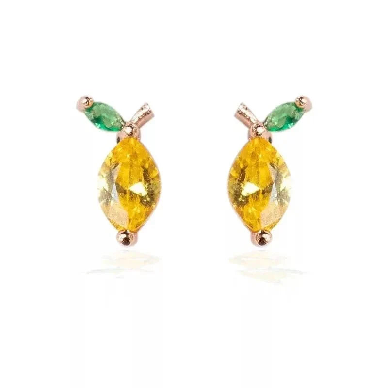 Maliben | Dainty Fruit Hoop & Stud Earrings