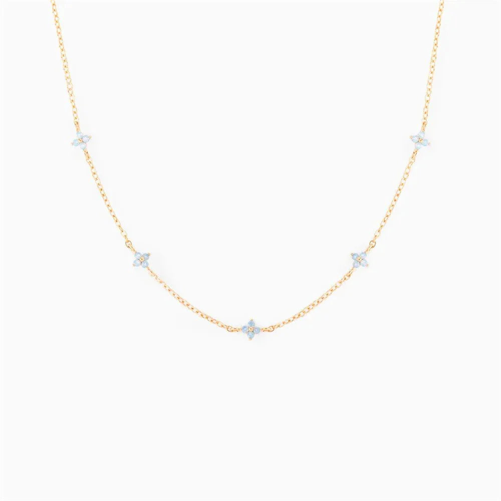 Maliben | Dainty Tiny Flowers Necklace