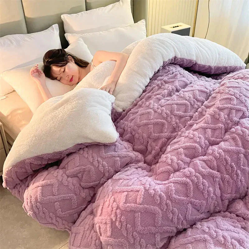 Maliben | Serenesleep Winter Duvet Cover - Luxury Cashmere Fleece Duvet For Ultimate Winter Comfort