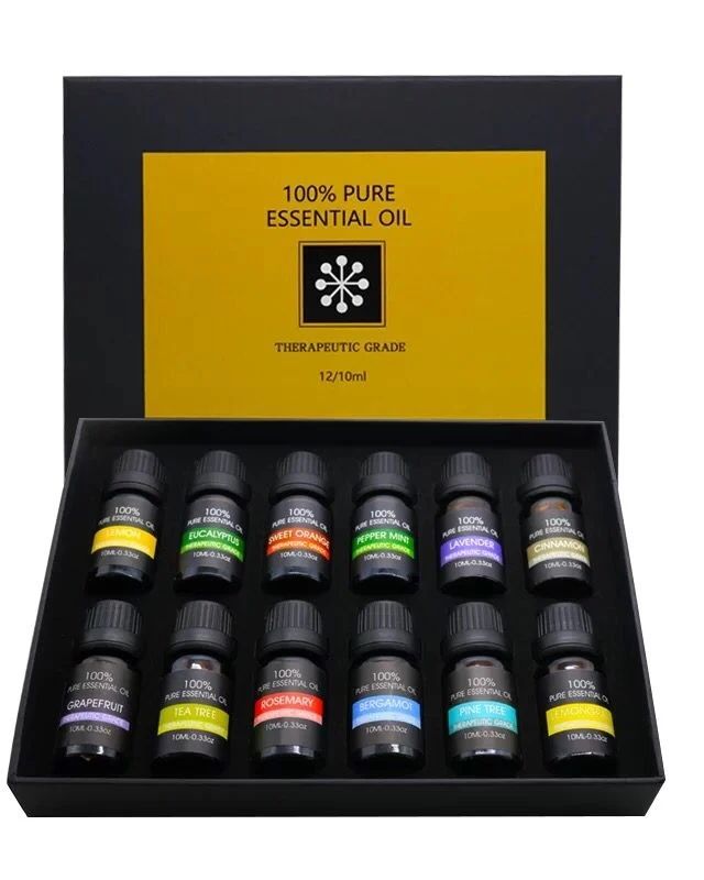 Maliben | Set Of 12 Pure Essential Oils Gift Set