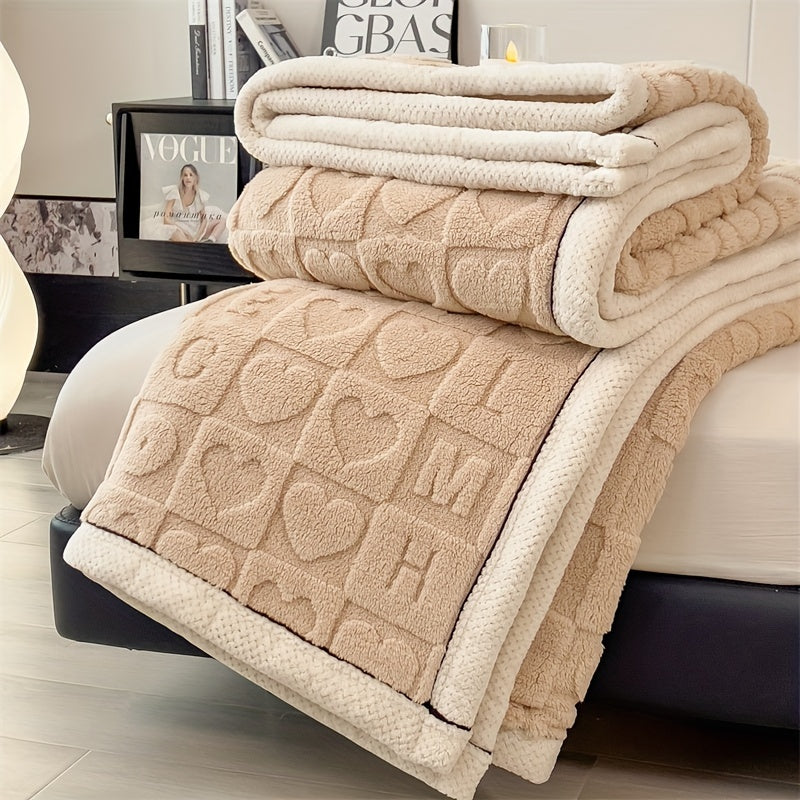 Maliben | Stylish Coral Fleece Blanket For Ultimate Comfort