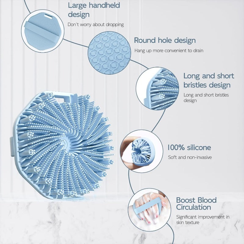 Maliben | Silver-Infused Silicone Body Brush