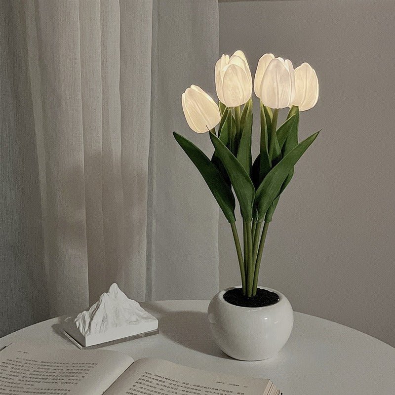 Maliben | Decorative Led Tulip Table Lamp – Florima
