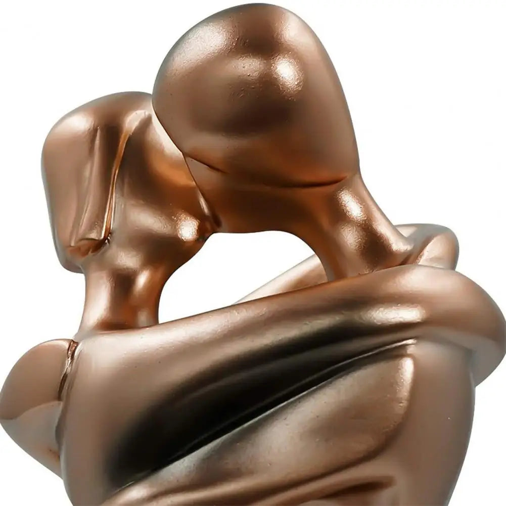 Maliben | Sentura Deco Sculpture Embracing Figures | Symbol Of Love & Connection | Handmade Look | Resin