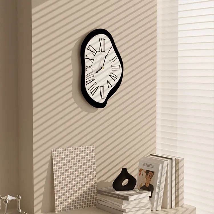 Maliben | Surrealistic Black Wall Clock: Artistic & Stylish