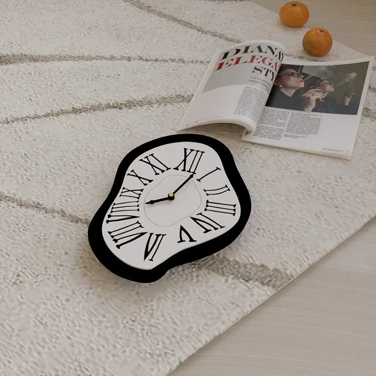 Maliben | Surrealistic Black Wall Clock: Artistic & Stylish