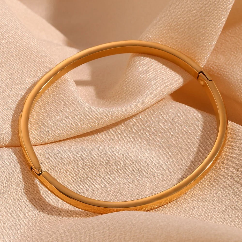 Maliben | Diamond Accented Gold Cuff Bracelet