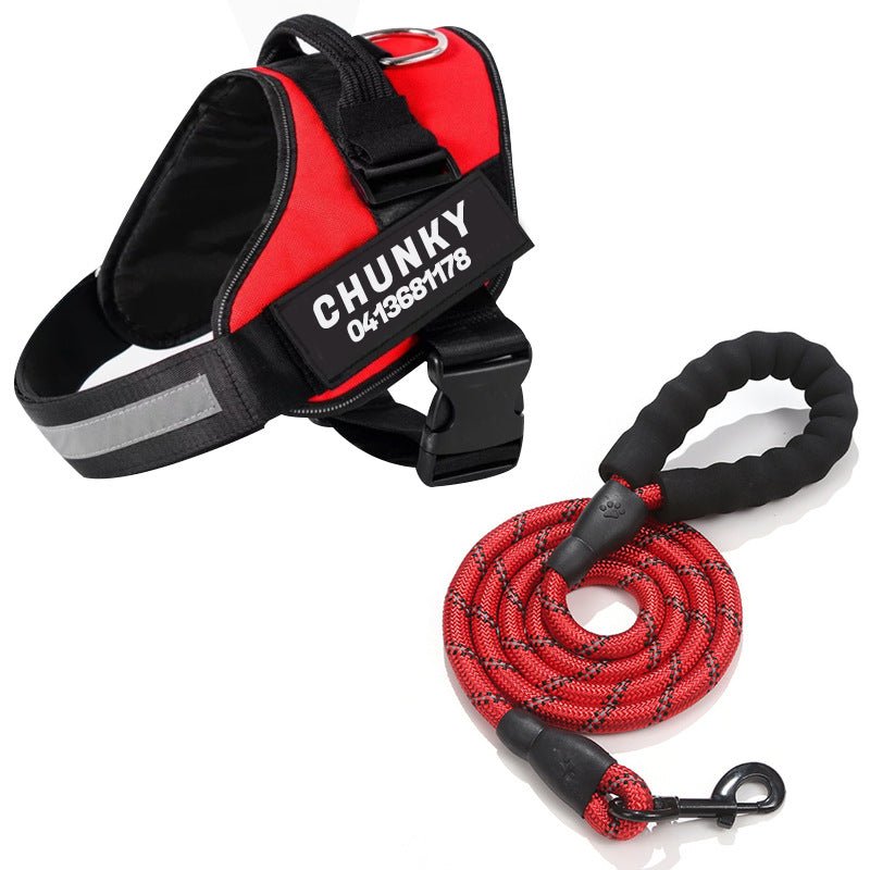 Maliben | Dogsafe Harness – Reflective, No-Pull Dog Harness with Personalizable Name Tag