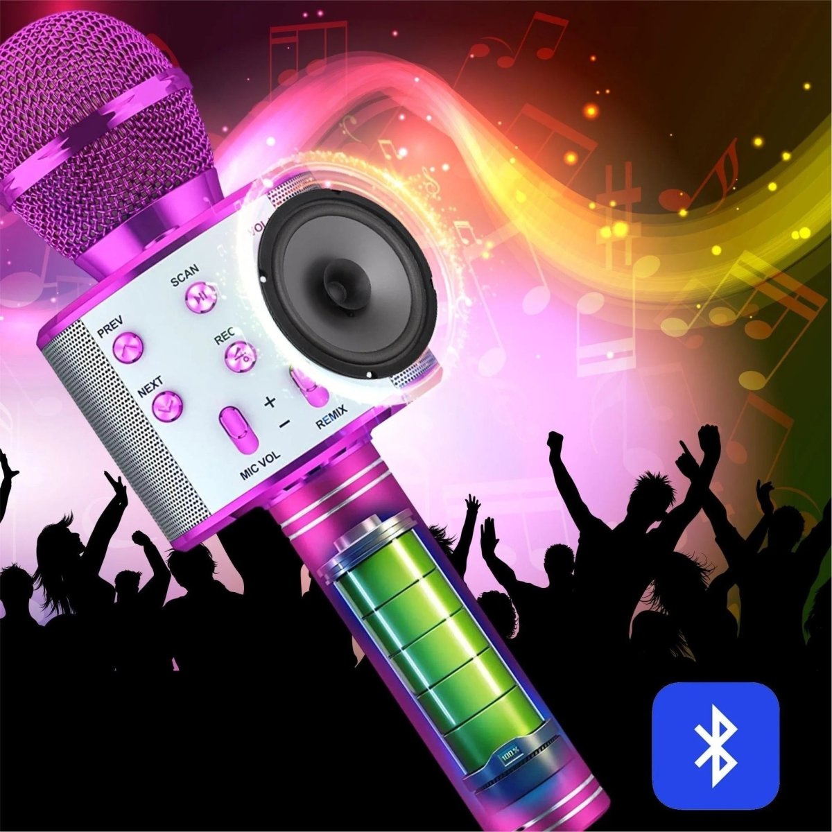 Maliben | Advanced Bluetooth Microphone - Sing Freely - A Dazzling Performance