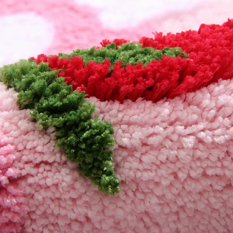 Maliben | Berryblossom Rug - Floral Softness - Brighten Up Your Bathroom!