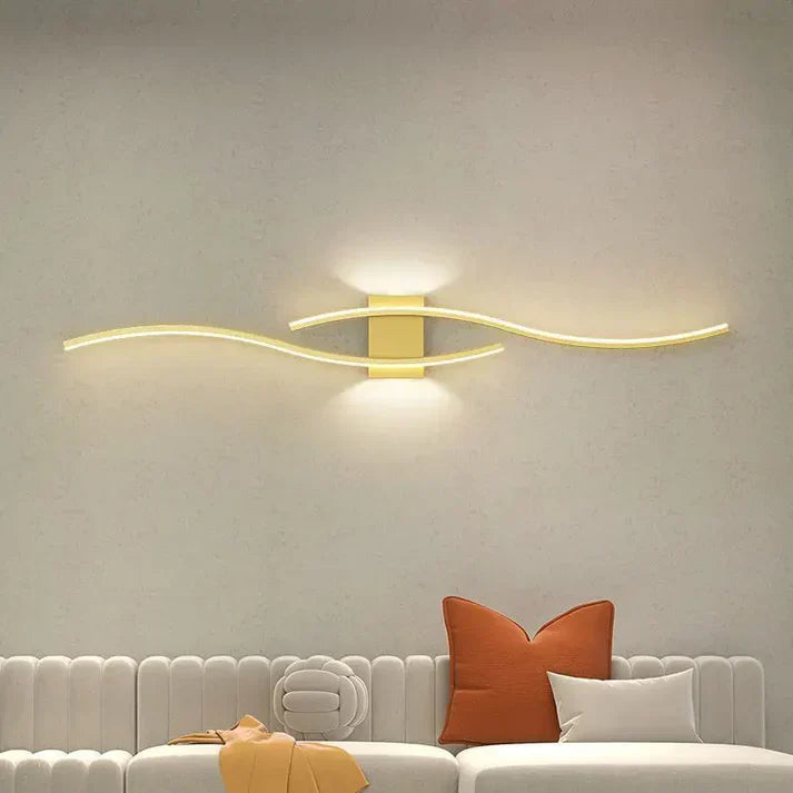 Maliben | Lumivora Wave Led Wall Light | Modern Wave Design | Energy Saving & Stylish | 60×15 Cm | Warm, Glare-Free Light