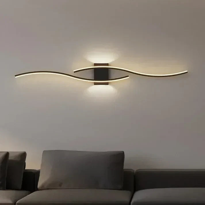Maliben | Lumivora Wave Led Wall Light | Modern Wave Design | Energy Saving & Stylish | 60×15 Cm | Warm, Glare-Free Light