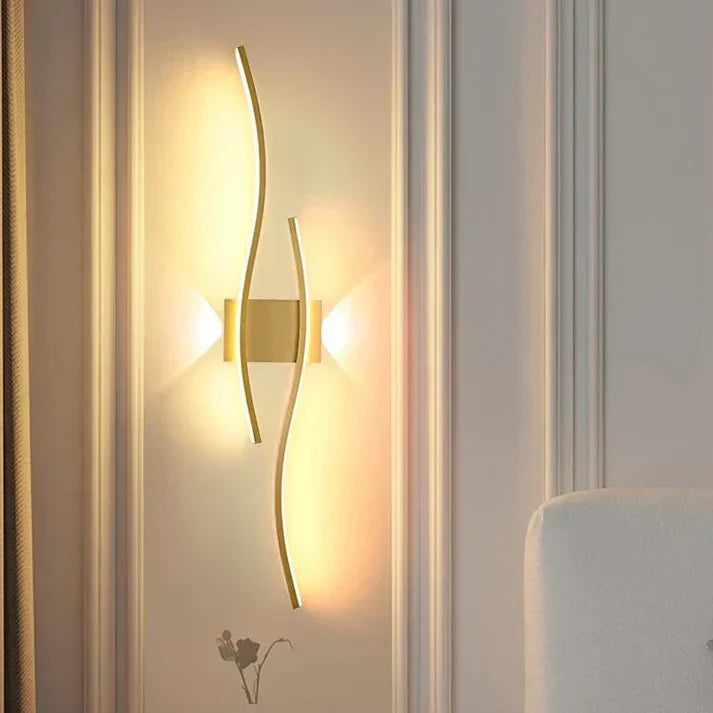 Maliben | Lumivora Wave Led Wall Light | Modern Wave Design | Energy Saving & Stylish | 60×15 Cm | Warm, Glare-Free Light