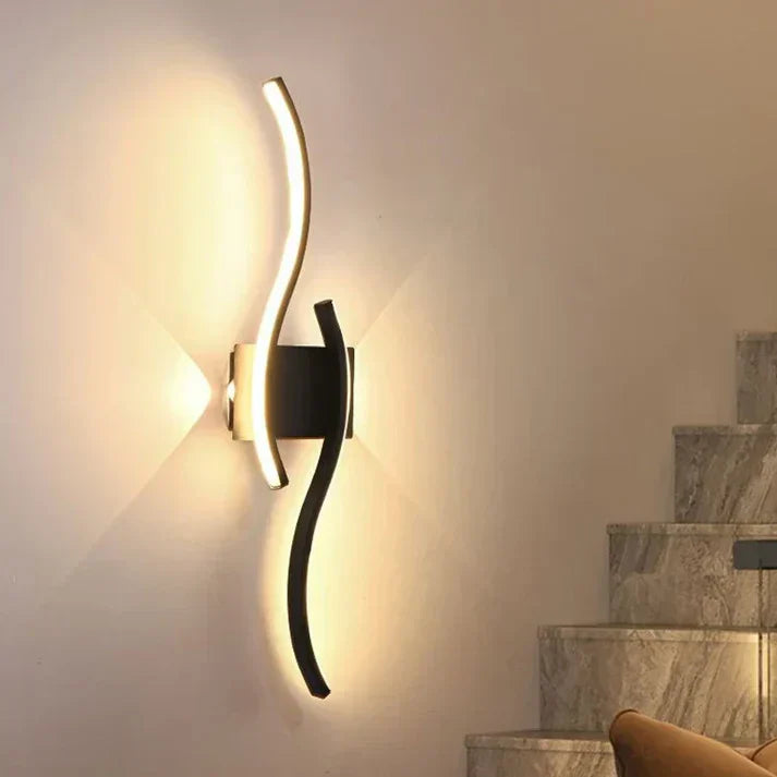Maliben | Lumivora Wave Led Wall Light | Modern Wave Design | Energy Saving & Stylish | 60×15 Cm | Warm, Glare-Free Light