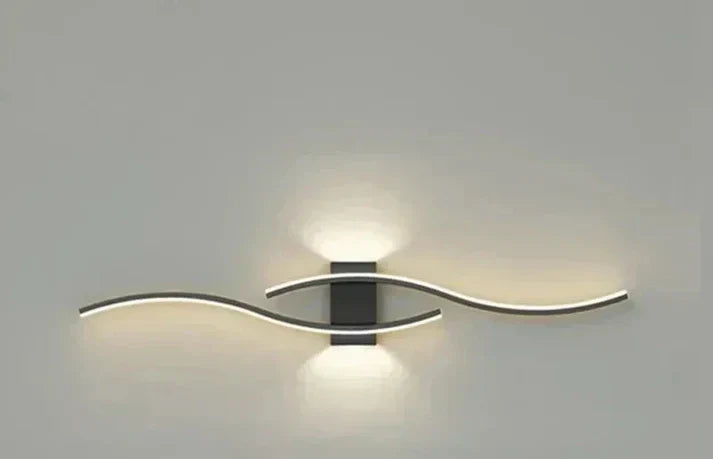 Maliben | Lumivora Wave Led Wall Light | Modern Wave Design | Energy Saving & Stylish | 60×15 Cm | Warm, Glare-Free Light
