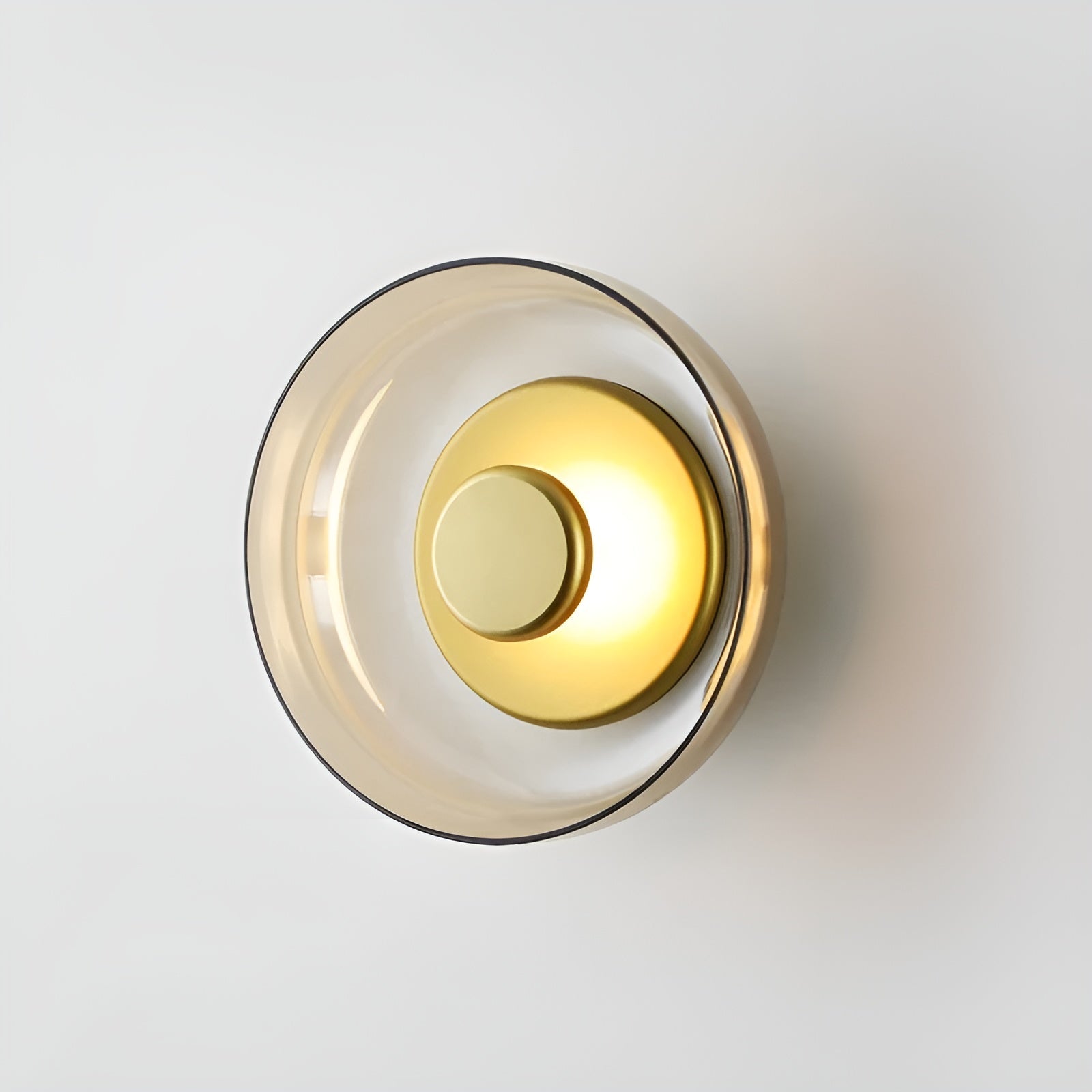 Maliben | Luxe Nordic Glow - Premium Led Wall Lamp With Glass And Gold Accents