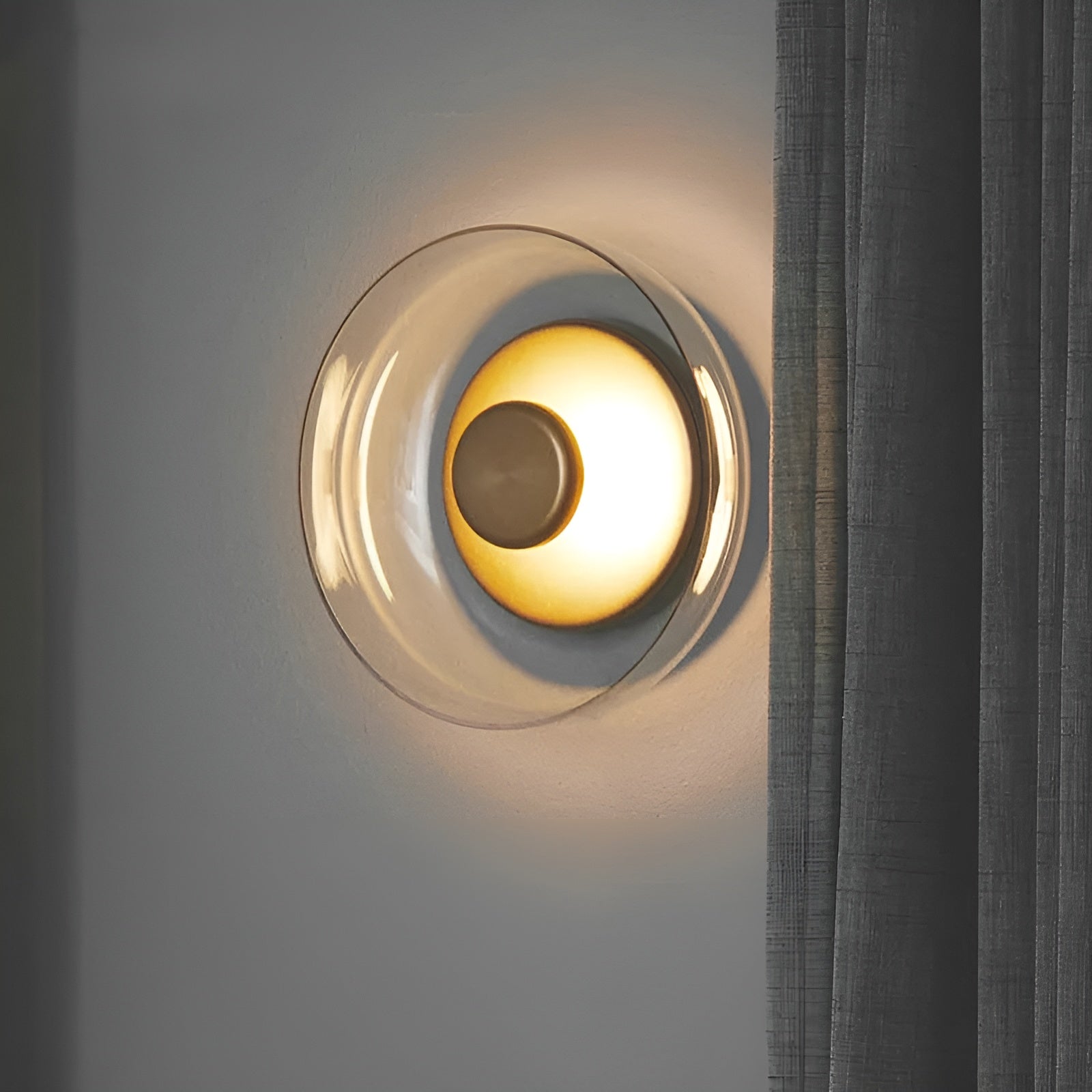 Maliben | Luxe Nordic Glow - Premium Led Wall Lamp With Glass And Gold Accents