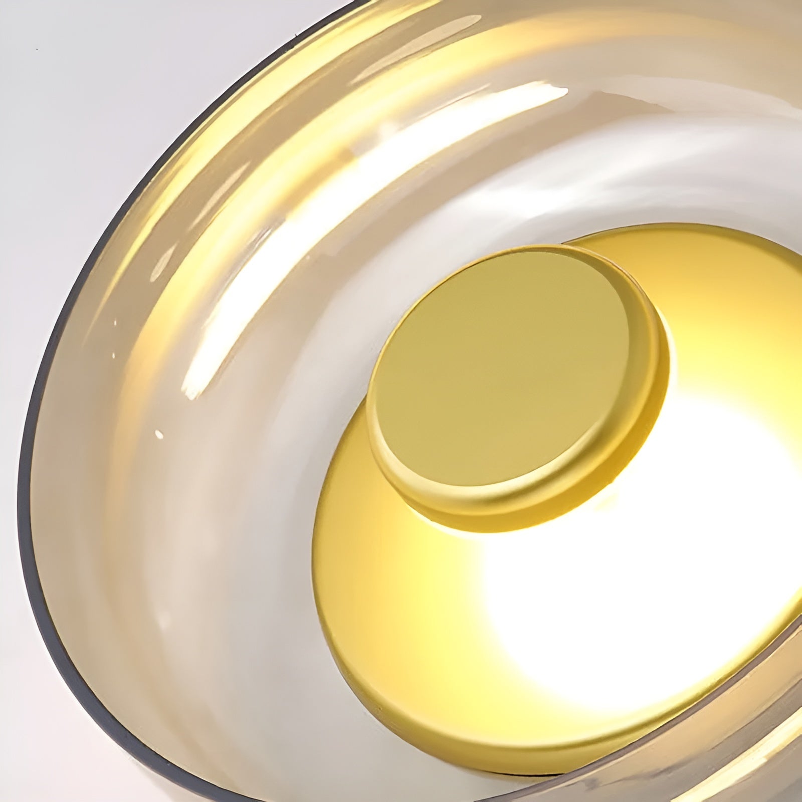 Maliben | Luxe Nordic Glow - Premium Led Wall Lamp With Glass And Gold Accents