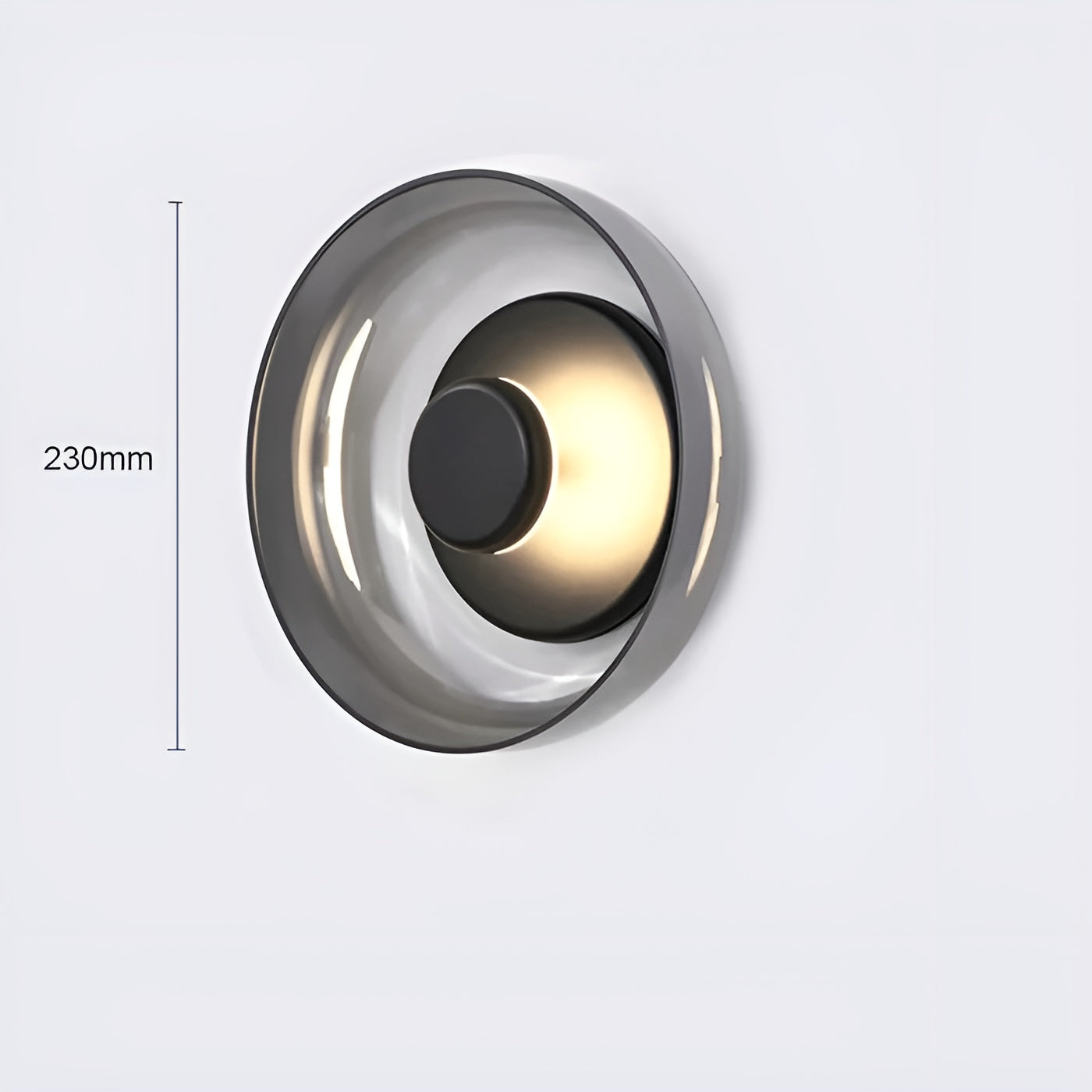 Maliben | Luxe Nordic Glow - Premium Led Wall Lamp With Glass And Gold Accents