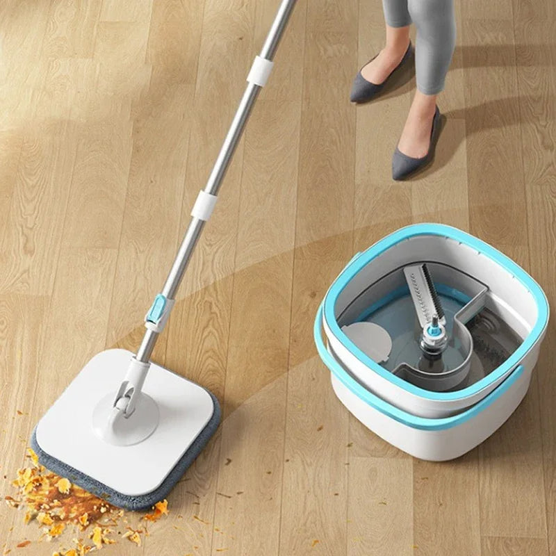 Maliben | Spinning Mop And Bucket Set - Handsfree Wring Out Your Mop!