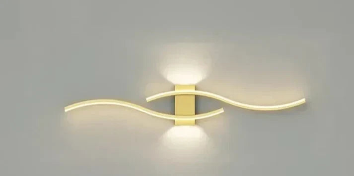 Maliben | Lumivora Wave Led Wall Light | Modern Wave Design | Energy Saving & Stylish | 60×15 Cm | Warm, Glare-Free Light
