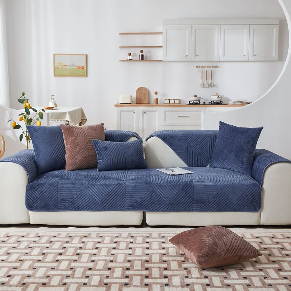 Maliben | PlushGrip – Non-slip plush sofa cover