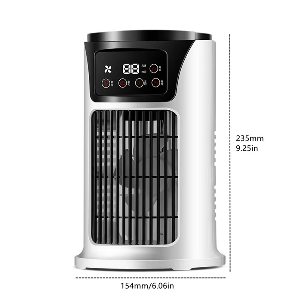 Maliben | Climaélan Aircooler | 3-In-1 Misting Fan With Humidifier & Led Ambiance Light