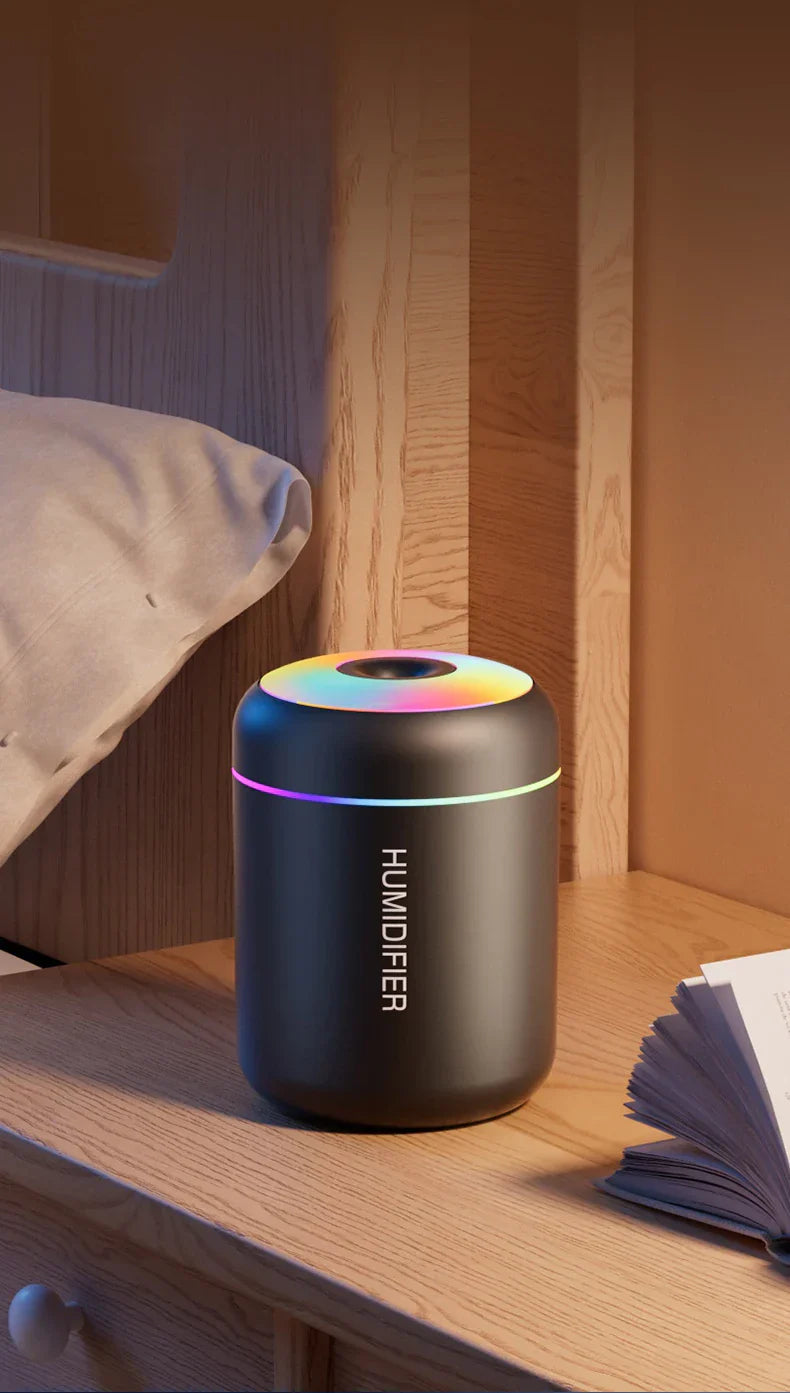Maliben | Mini Air Humidifier With Aromatherapy - Usb Powered - Perfect For Car And Bedroom