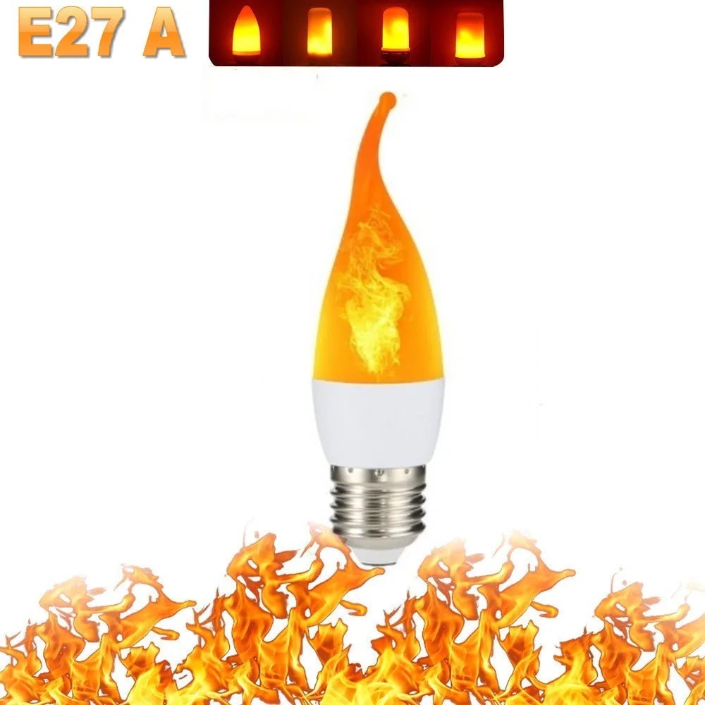 Maliben | Led Flame Light Party Lamp - 4 Modes Simulation Fire