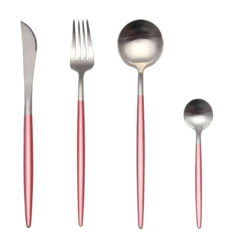 Maliben | Luxury 24-Piece Gold-Silver Cutlery Set For Stylish Table Setting